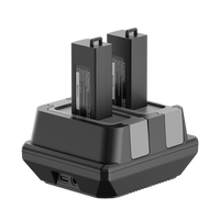 2-Slot Battery Charging Cradle for KOAMTAC Pistol Grip 6000mAh Battery