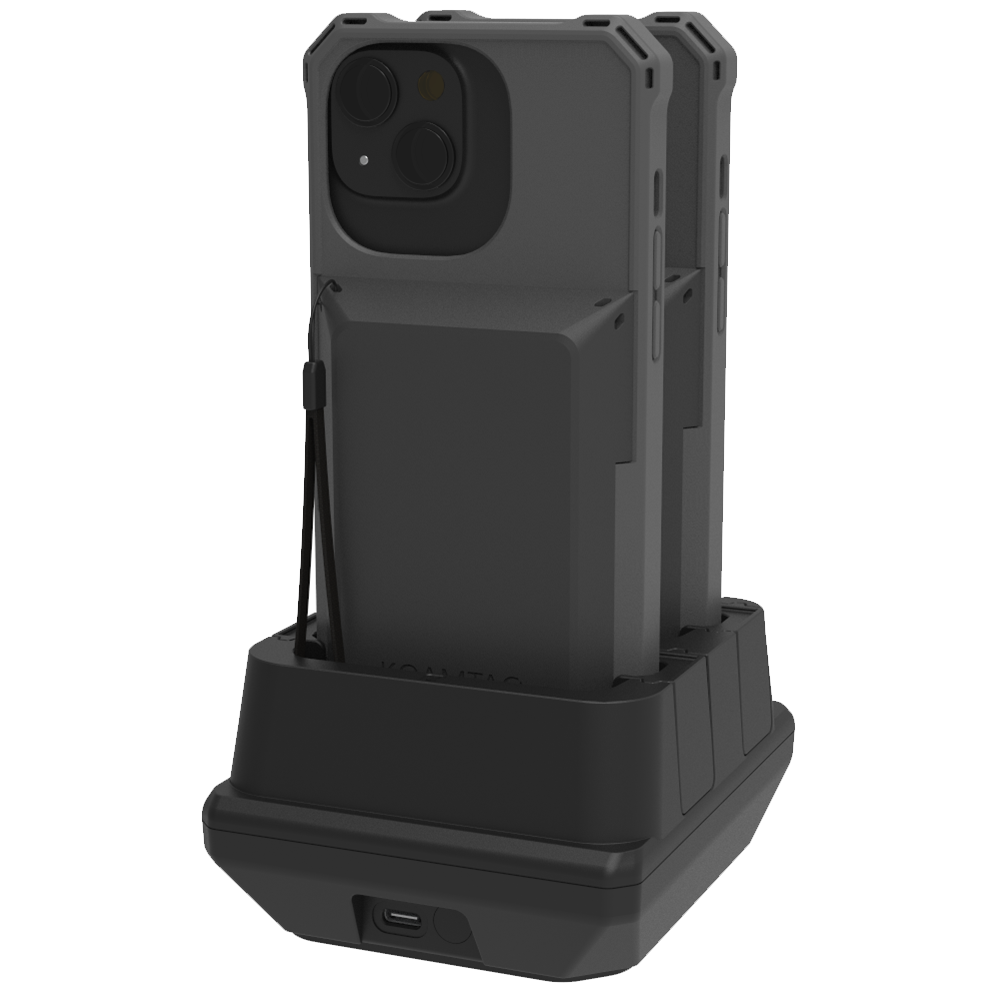 2-Slot Charging Cradle for KPCC/KBCC for iPhone 15/16