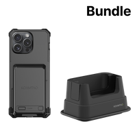 KBCC Charging Case with Extended Battery for iPhone 16 Pro Max + 1-Slot Charging Cradle (No Battery Slot) Bundle Package