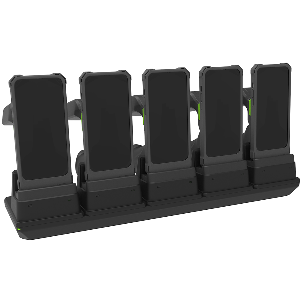 5-Slot Charging Cradle with Pistol Grip & 1.0W UHF Support for KDC1000/1100 (Galaxy A35/A36/A56)