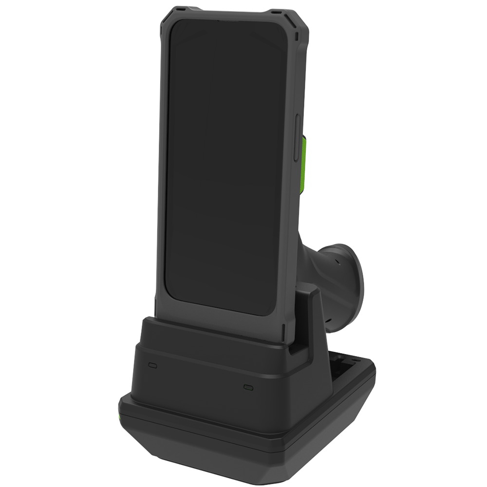 1-Slot Charging Cradle with Pistol Grip & 1.0W UHF Support for KDC1000/1100 (Galaxy A35/A36/A56)