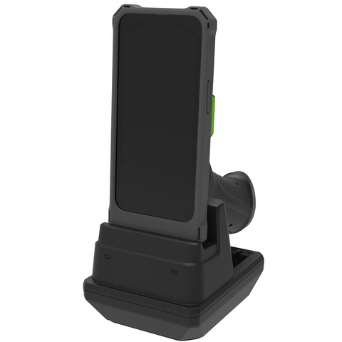 1-Slot Charging Cradle with Pistol Grip & 1.0W UHF Support for KDC1000/1100 (iPhone 13–16)