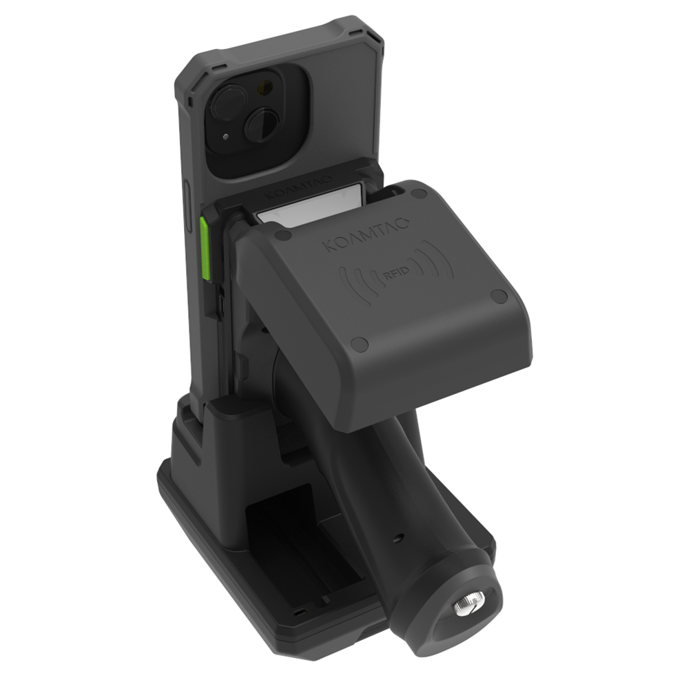 1-Slot Charging Cradle with Pistol Grip & 1.0W UHF Support for KDC1000/1100 (iPhone 13–16)