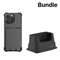 KPCC Protective Charging Case for iPhone 15 Pro Max + 1-Slot Charging Cradle (No Battery Slot) Bundle Package