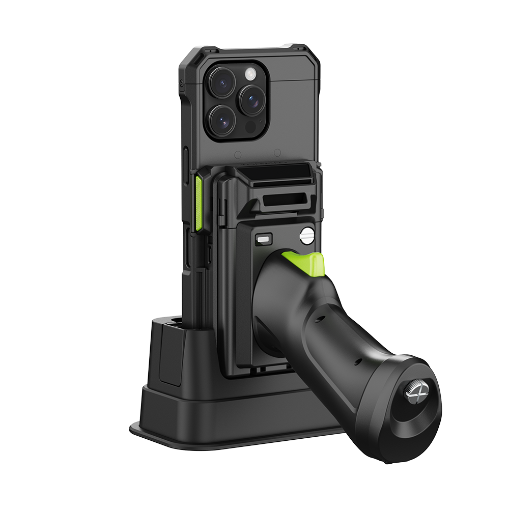 1-Slot Pistol (No Battery) & 1.0W UHF Charging Cradle for KDC1000/1100 for iPhone